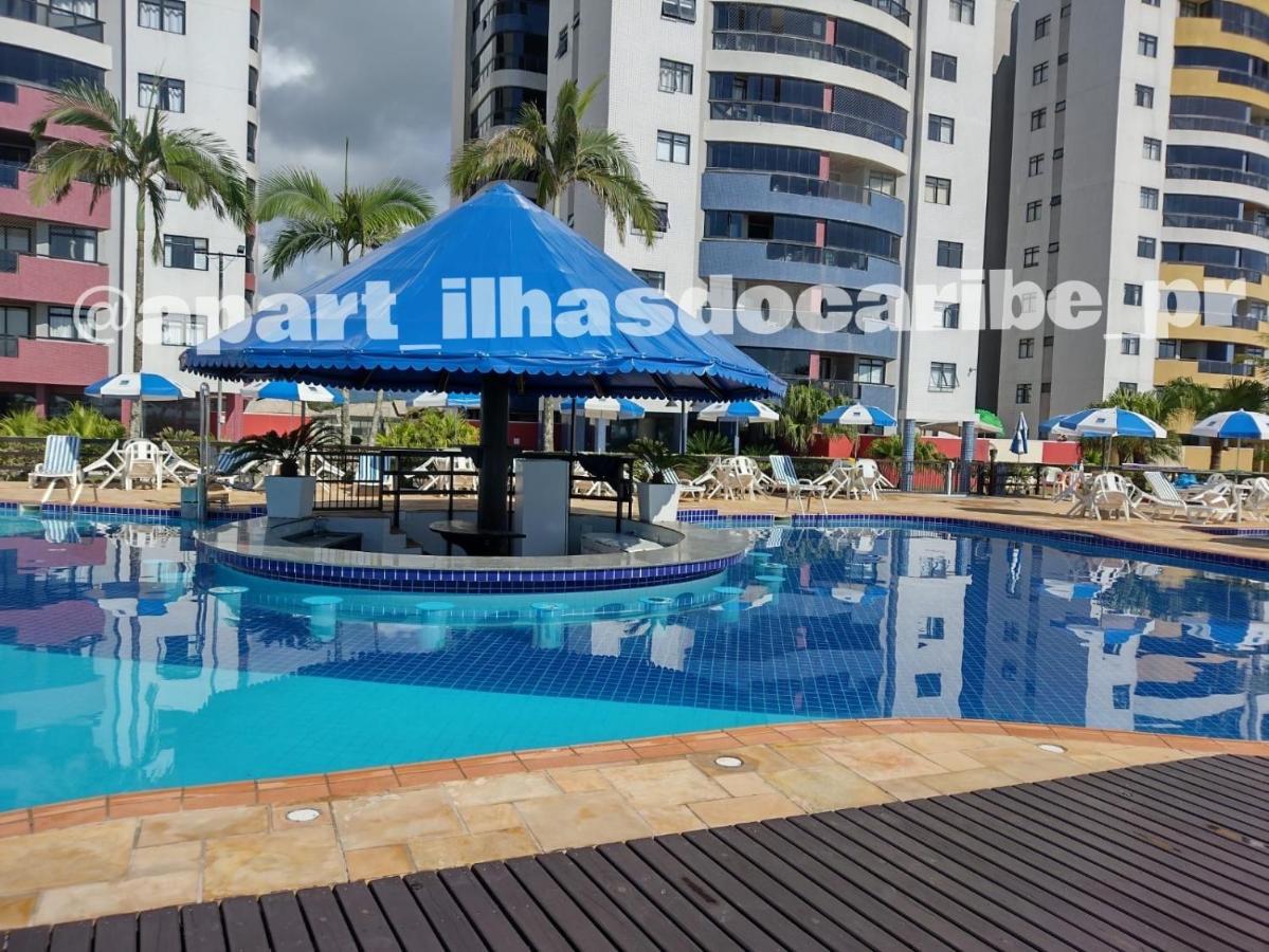 Apto Cond Ilhas Do Caribe - Pr - Beira Mar ماتينيوس المظهر الخارجي الصورة