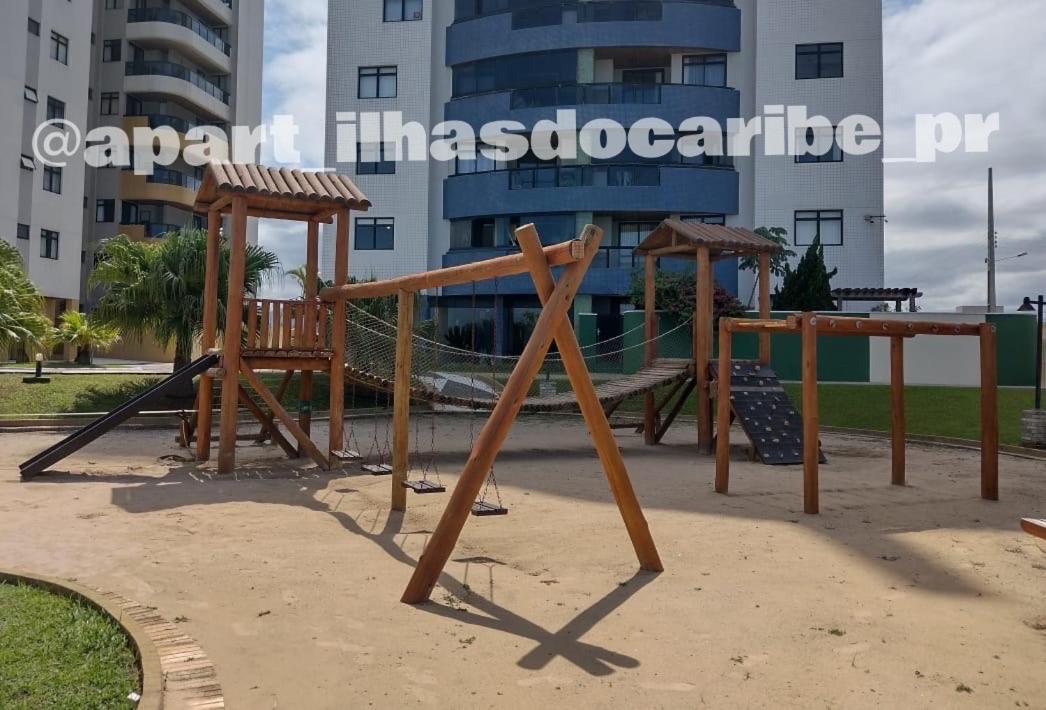 Apto Cond Ilhas Do Caribe - Pr - Beira Mar ماتينيوس المظهر الخارجي الصورة